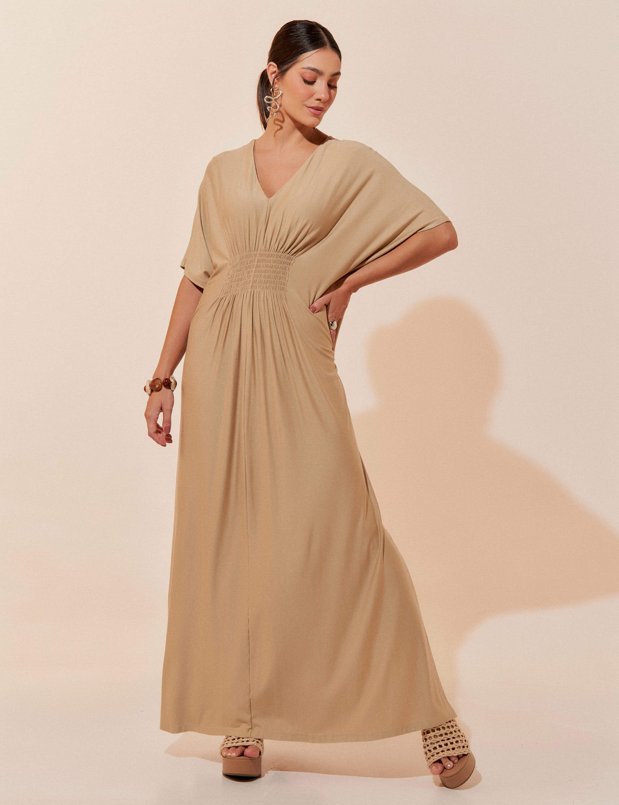 Vestido Elva Bege MPB