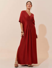 Vestido Elva Marrom Galápagos