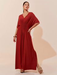 Vestido Elva Marrom Galápagos