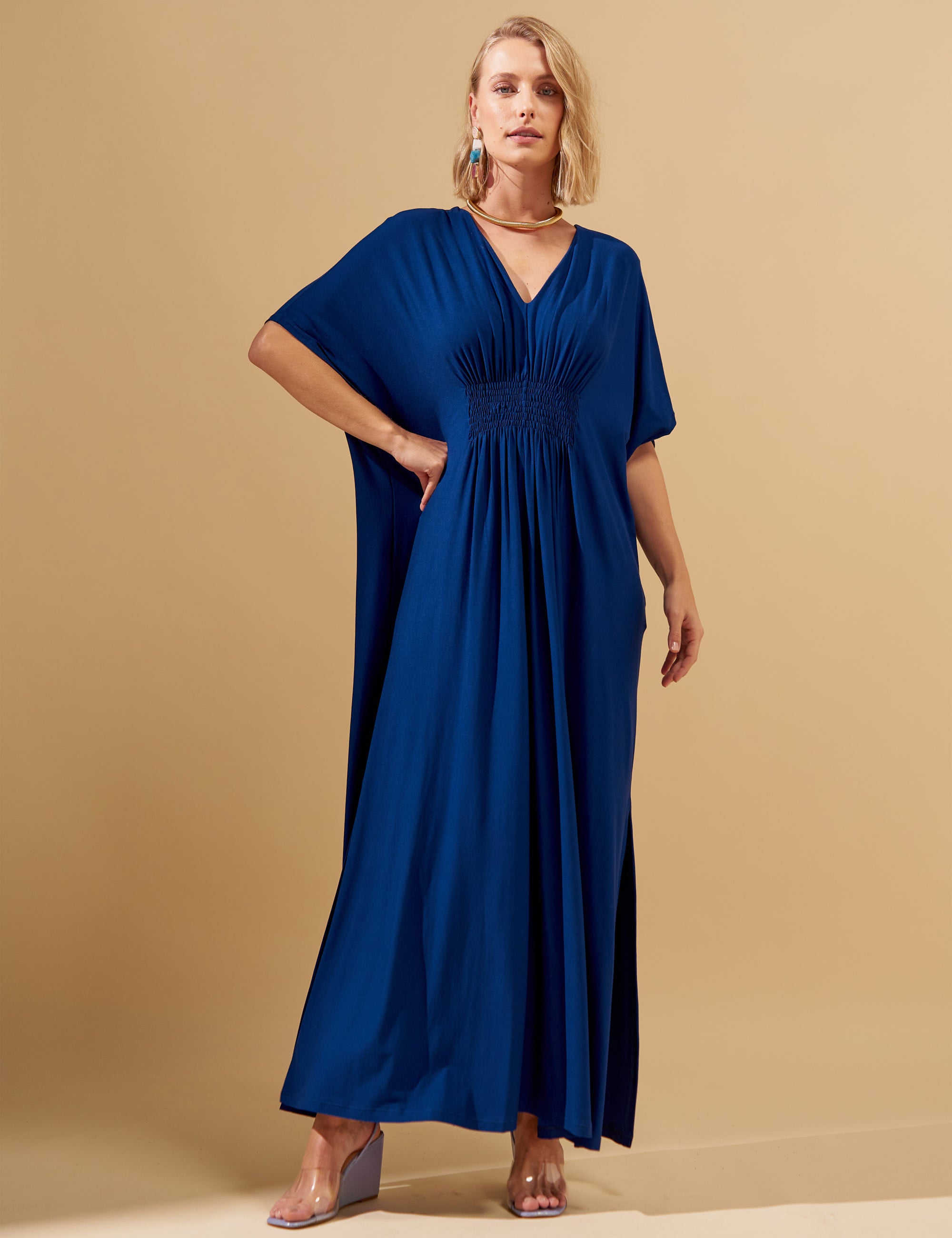 Vestido Elva Azul Profundo