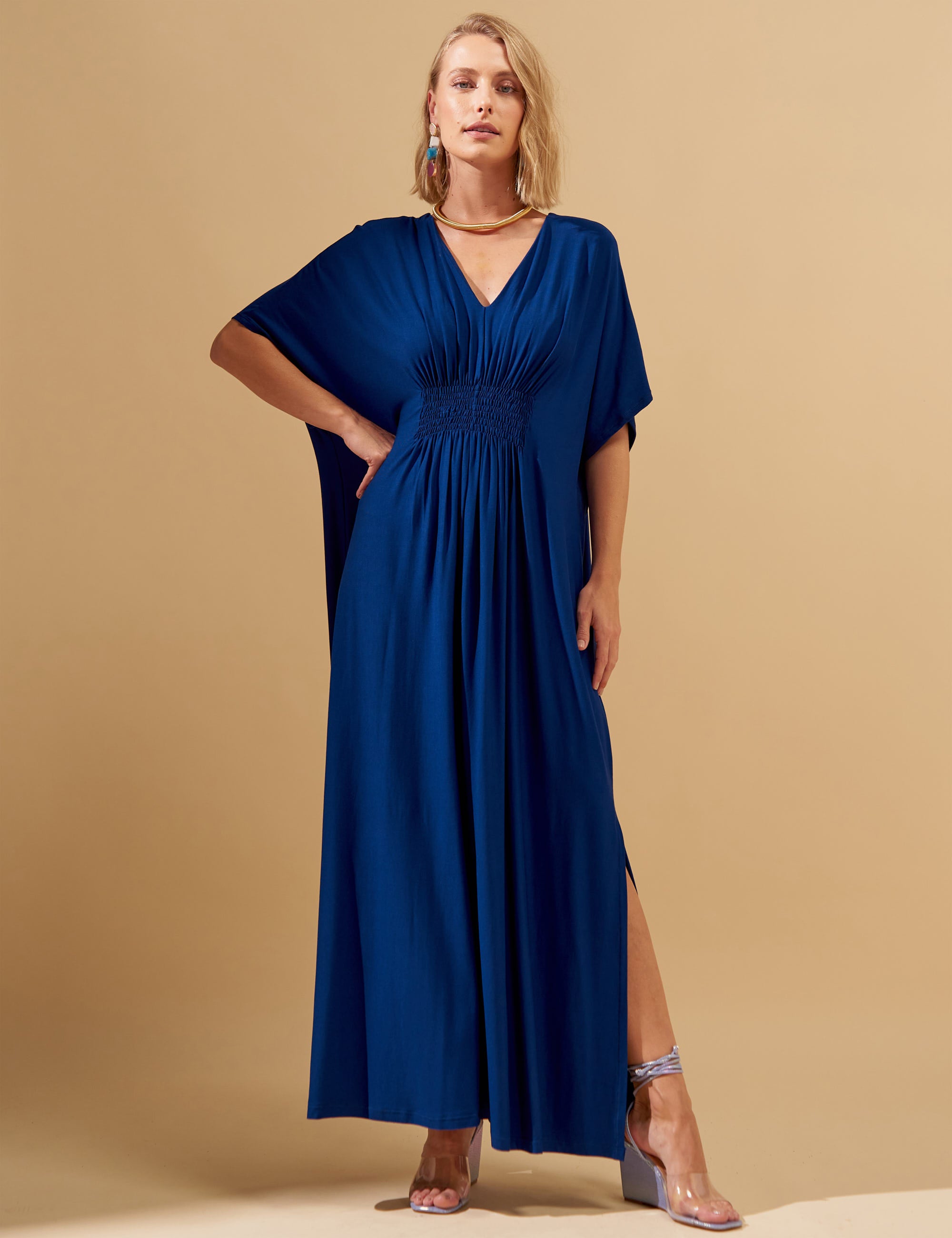 Vestido Elva Azul Profundo