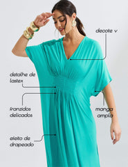 Vestido Elva Verde Suculenta