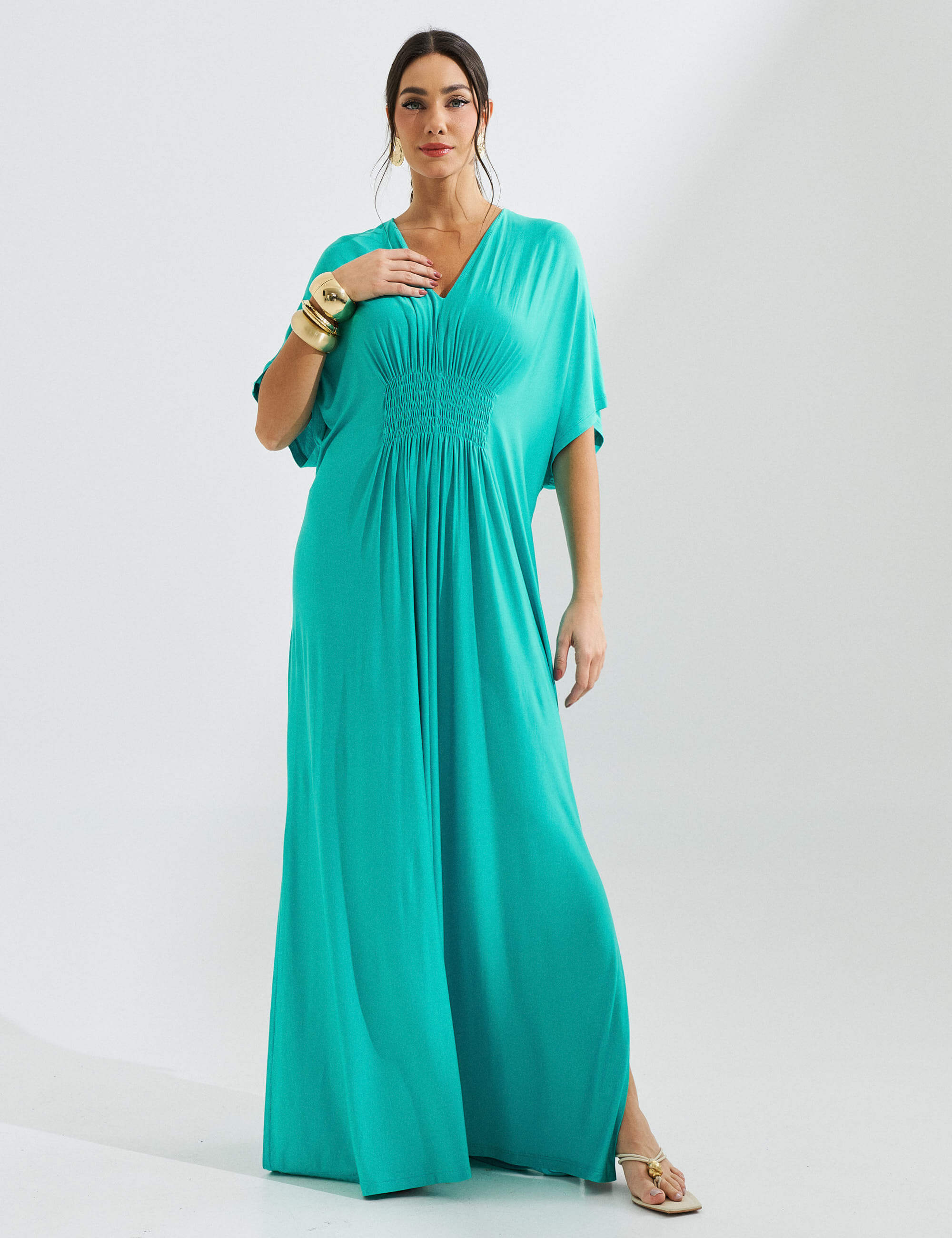 Vestido Elva Verde Suculenta