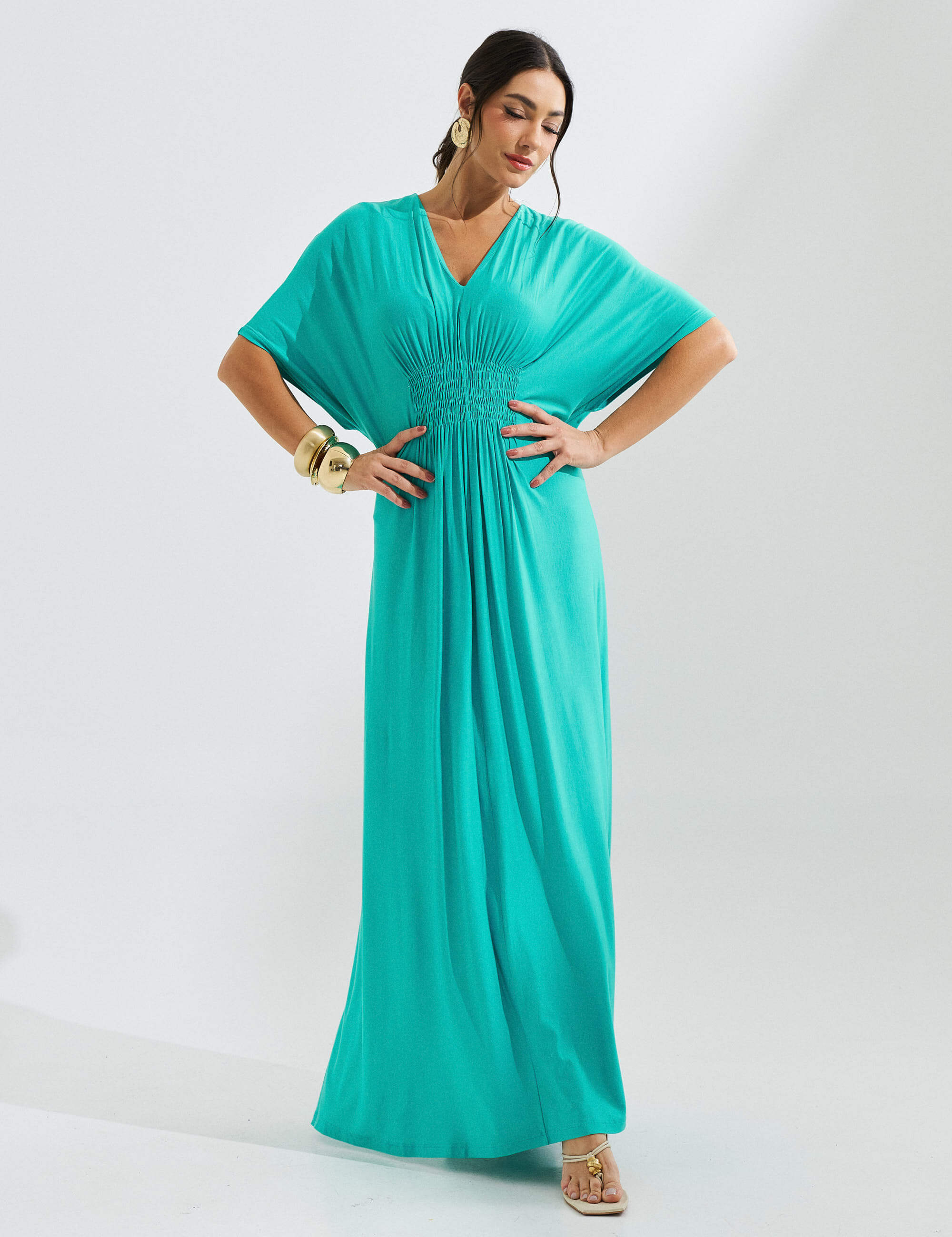Vestido Elva Verde Suculenta