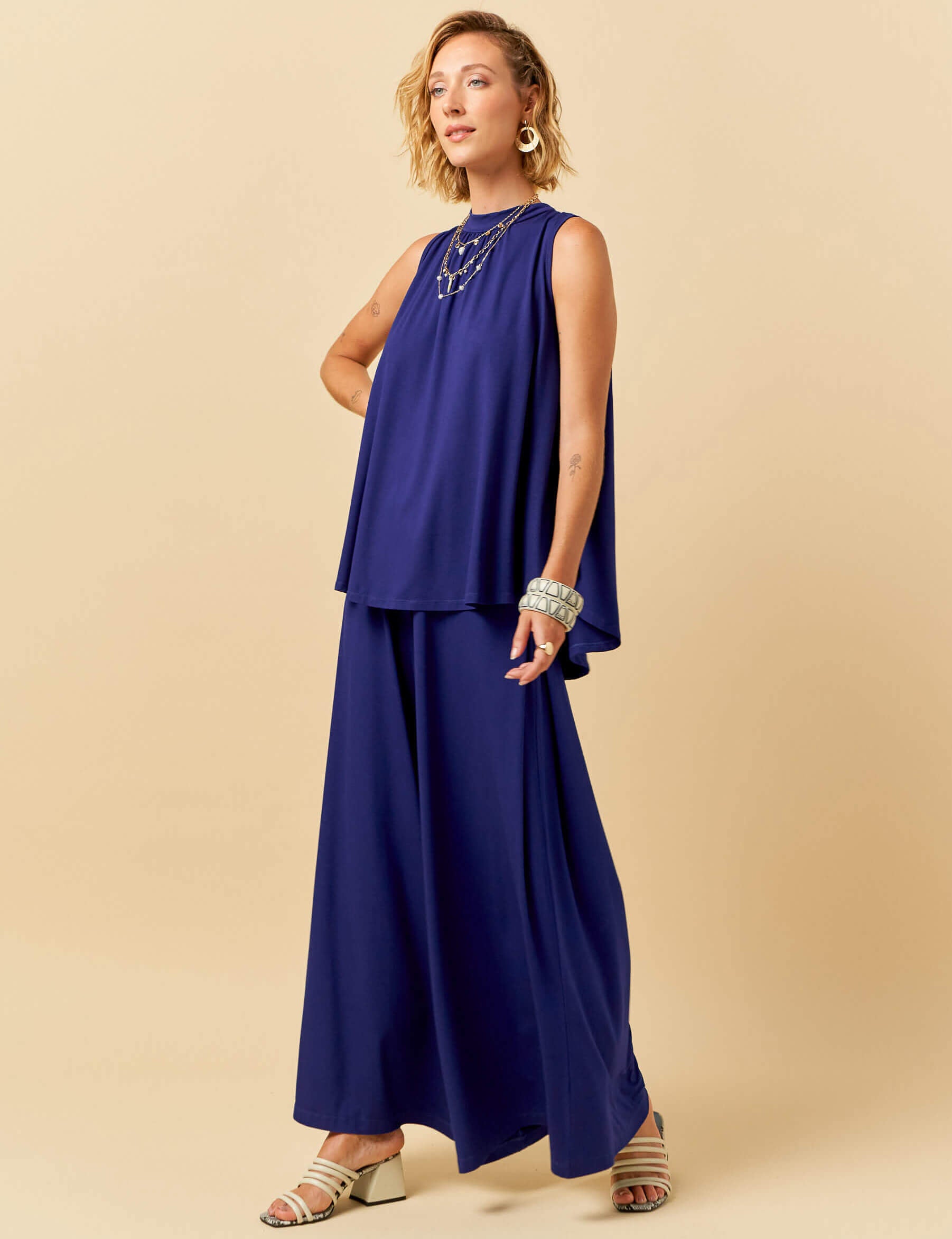 Conjunto Franciele Azul Profundo
