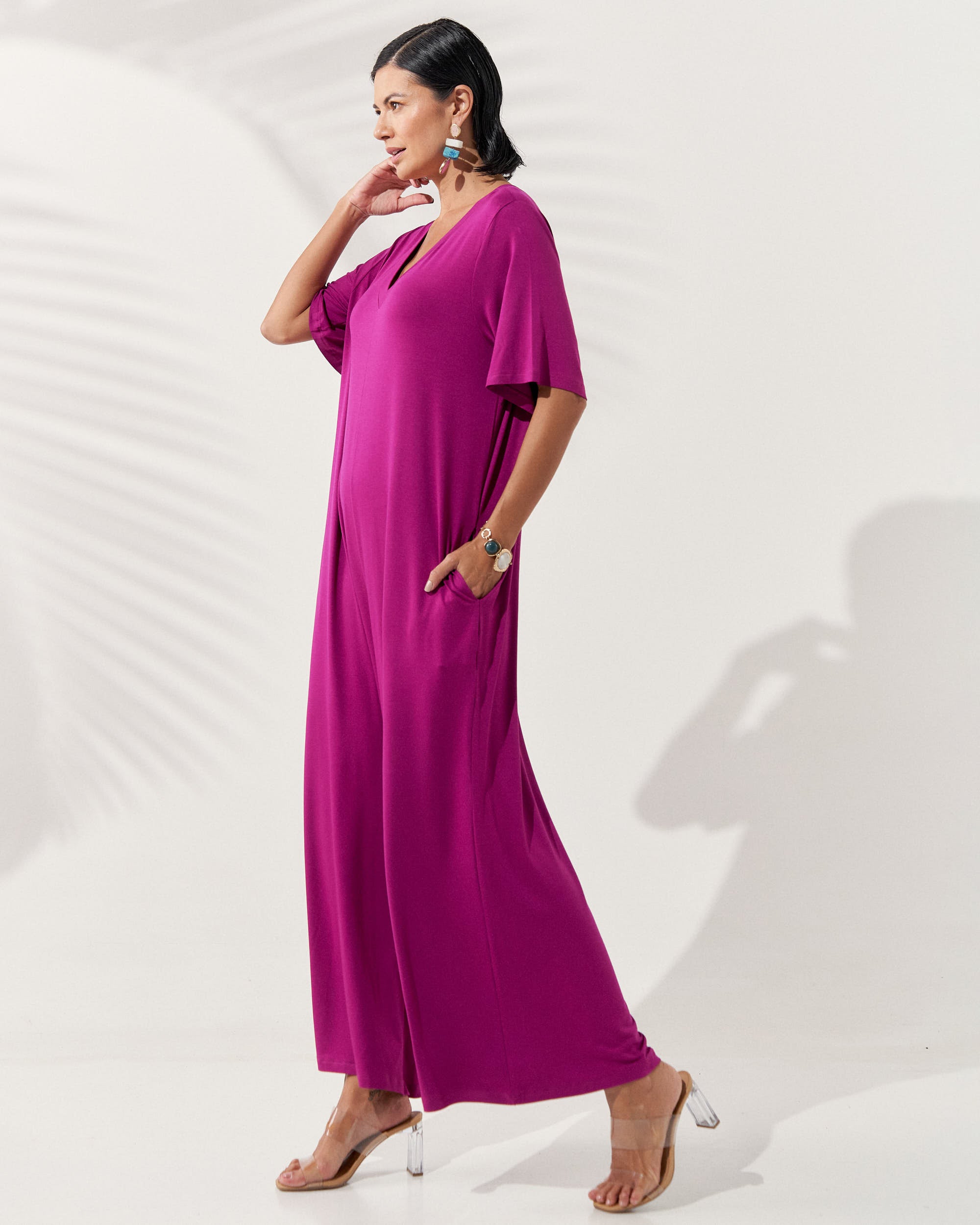Macacão Filomena Violeta Glamour