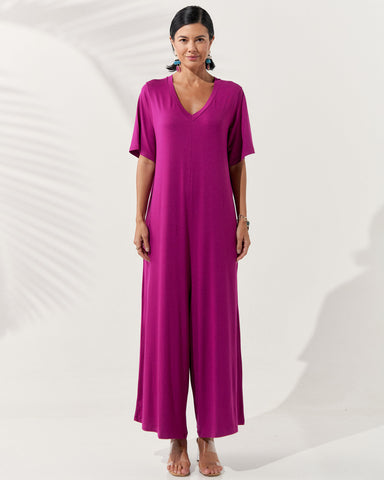 Macacão Filomena Violeta Glamour
