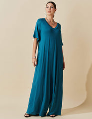 Macacão Filomena Azul Gótico