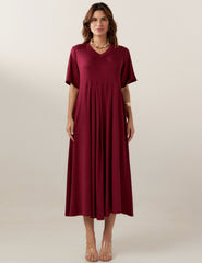 Vestido Poá Gene Bordo