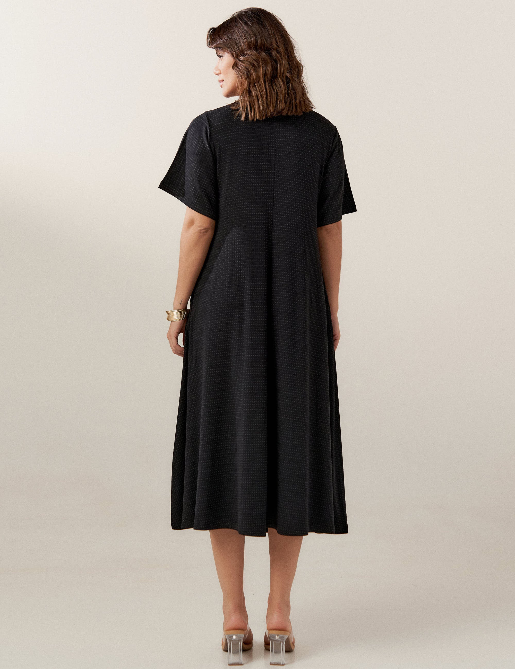 Vestido Poá Gene Preto