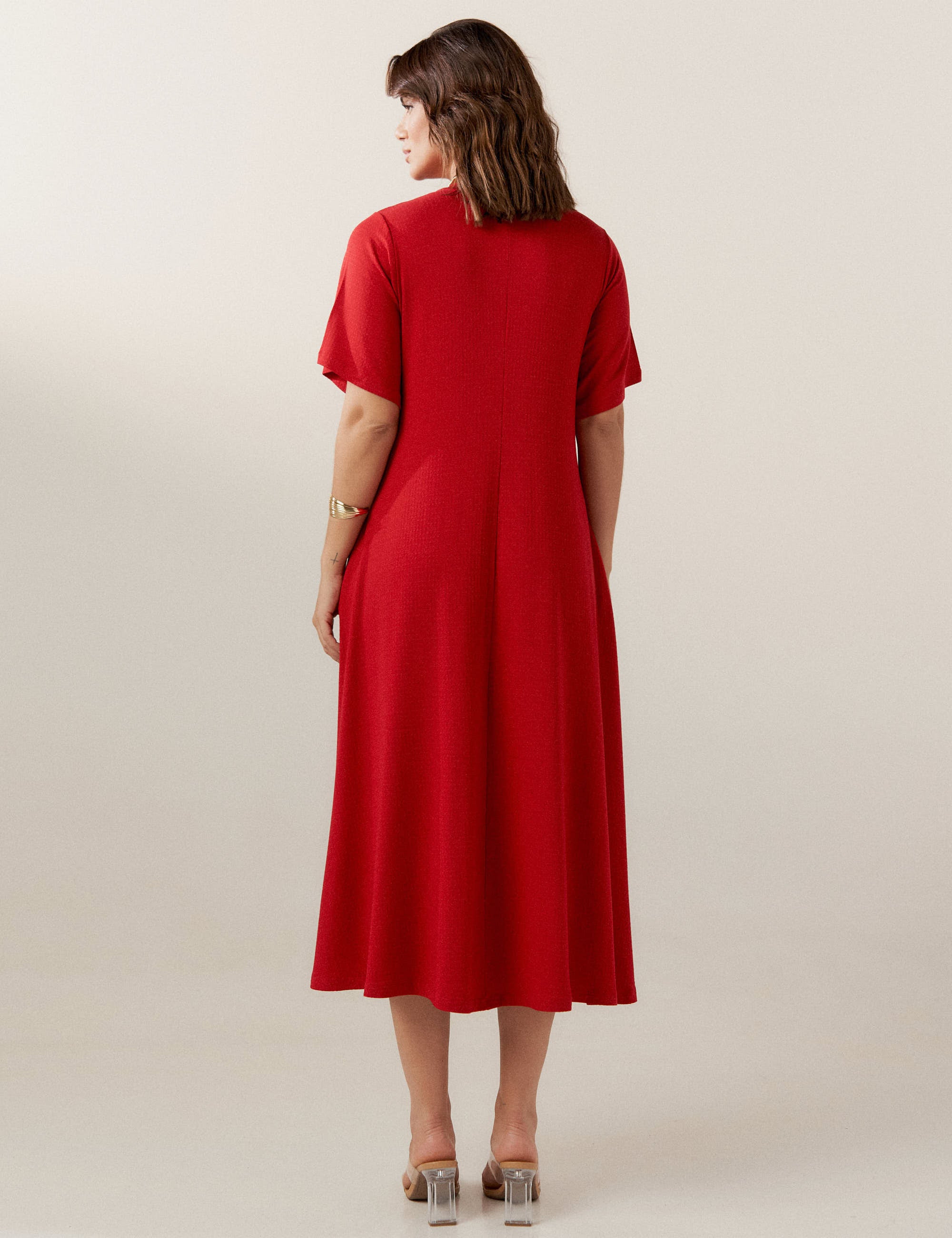 Vestido Poá Gene Vermelho