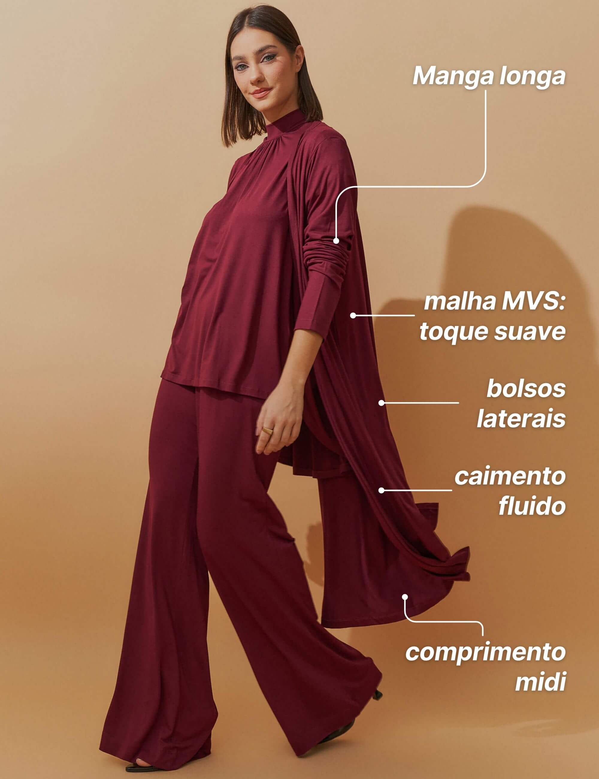 Cardigan Harper Bordo
