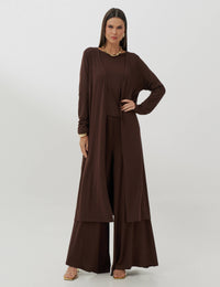 Cardigan Harper Marrom Natureza