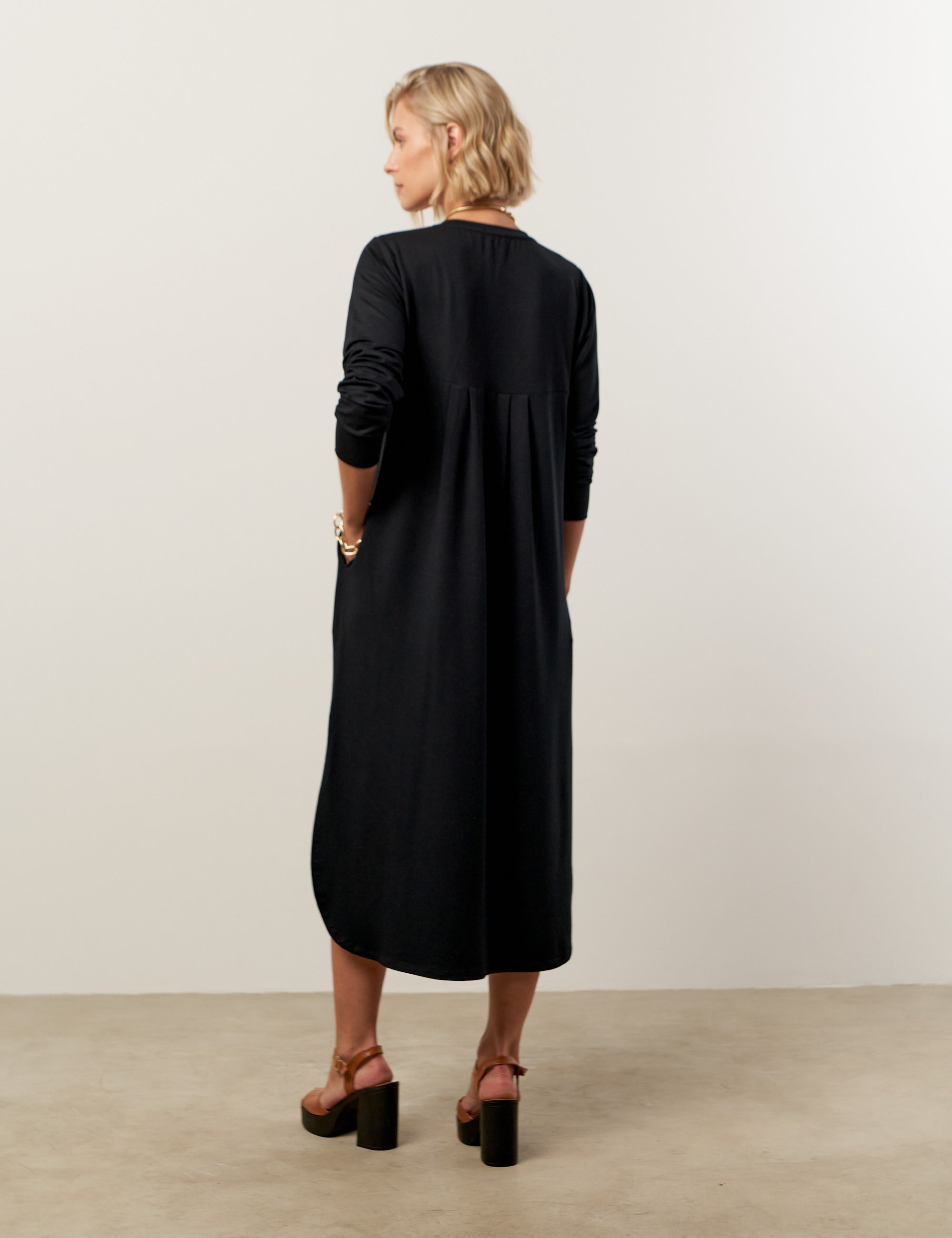 Vestido Moletom Helena Preto
