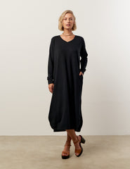 Vestido Moletom Helena Preto