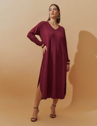 Vestido Moletom Helena Bordo