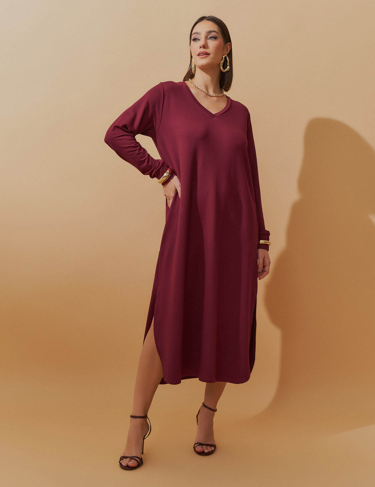Vestido Moletom Helena Bordo