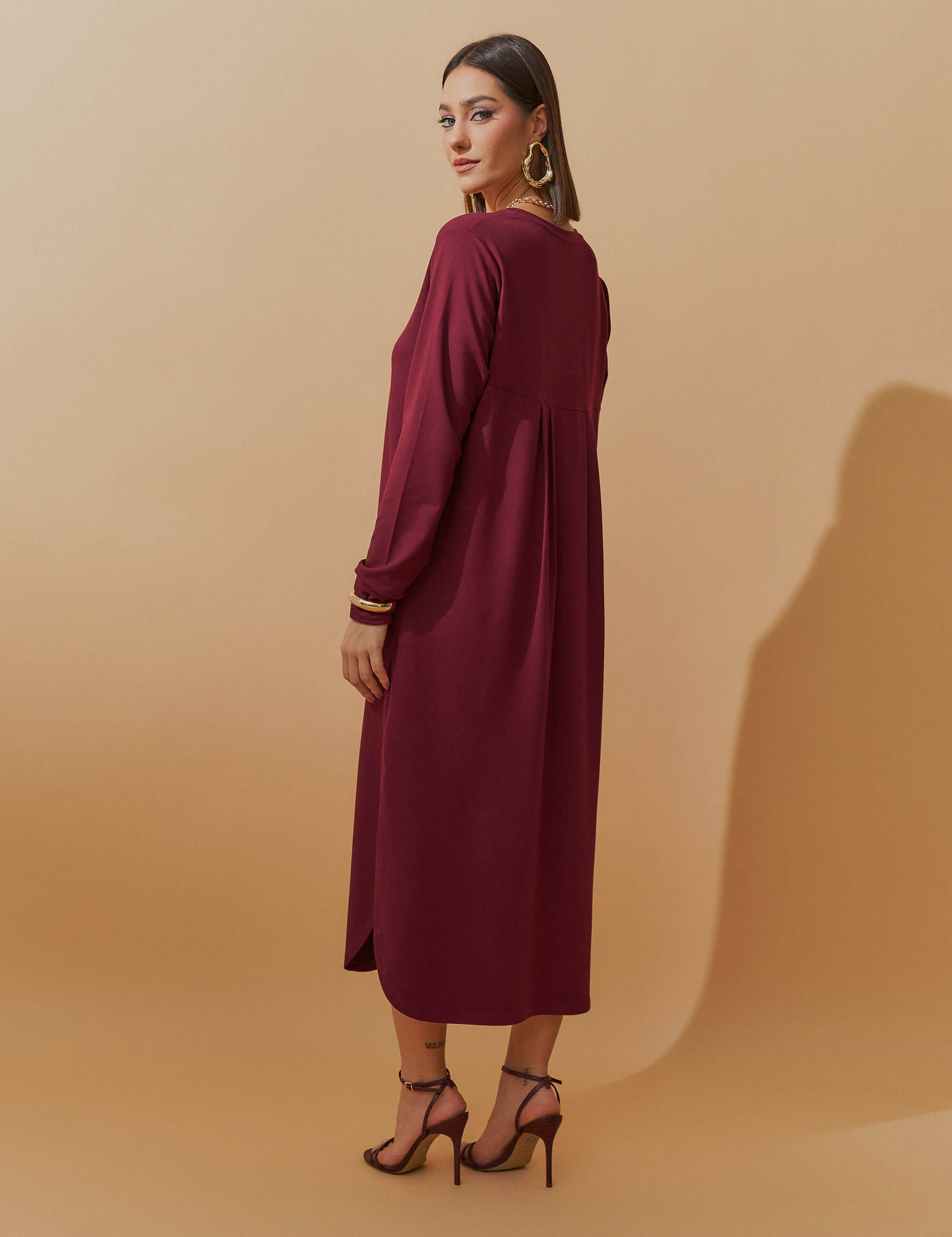 Vestido Moletom Helena Bordo