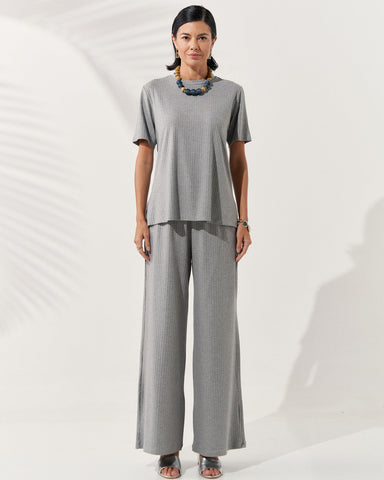 Blusa Canelado Henriqueta Mescla