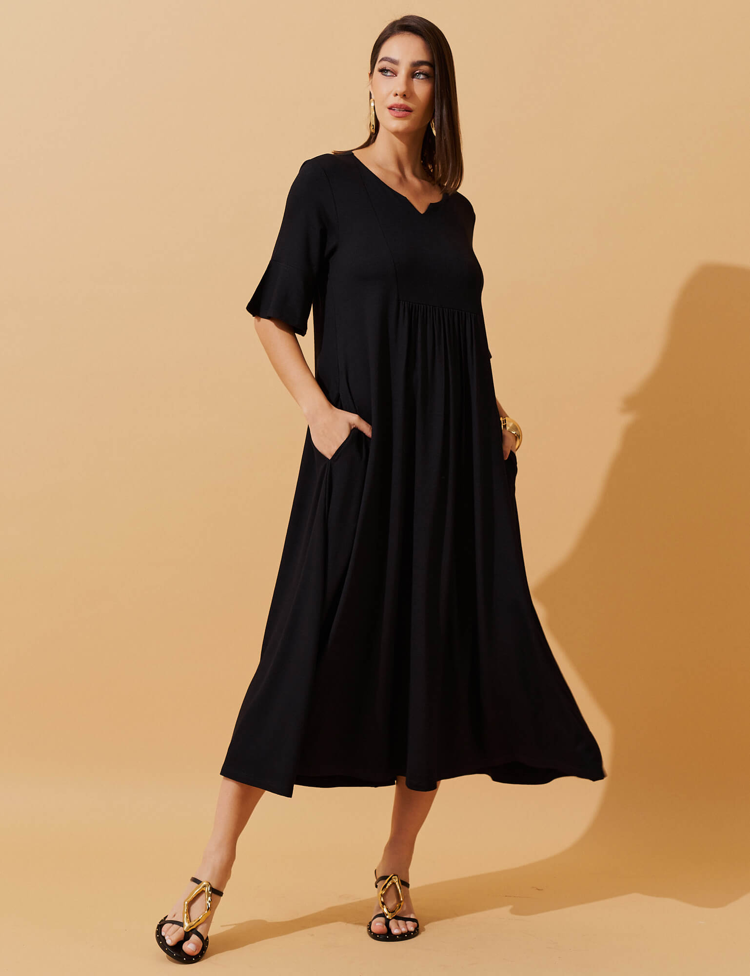 Vestido Vicenza Joanna Preto