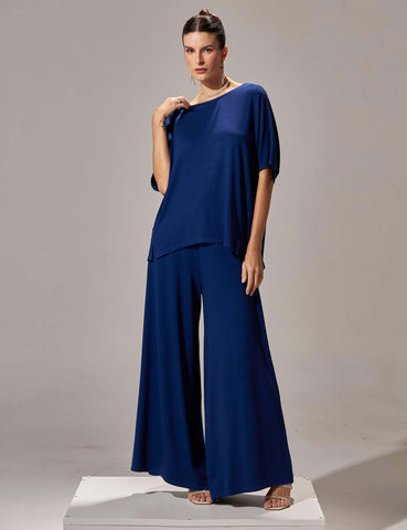 Conjunto Vicenza Lisa Azul Profundo