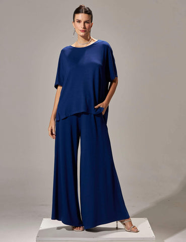 Conjunto Vicenza Lisa Azul Profundo