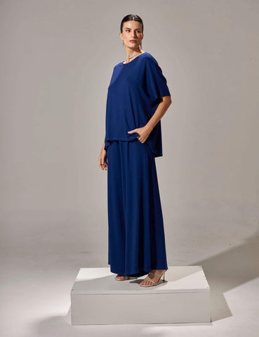 Conjunto Vicenza Lisa Azul Profundo