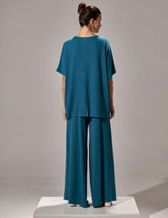 Conjunto Vicenza Lisa Azul Gótico