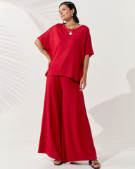 Conjunto Vicenza Lisa Vermelho