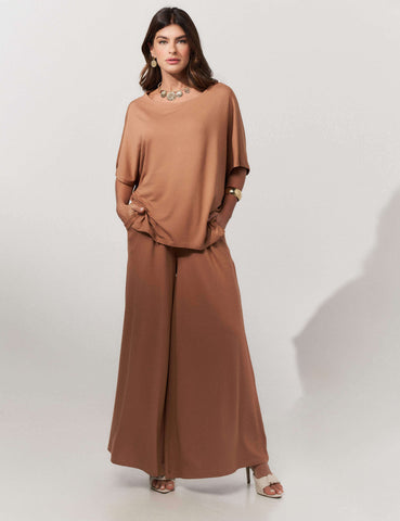Conjunto Vicenza Lisa Caramelo Nougat