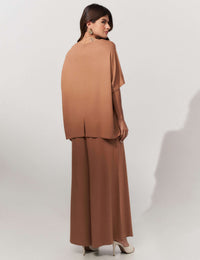 Conjunto Vicenza Lisa Caramelo Nougat
