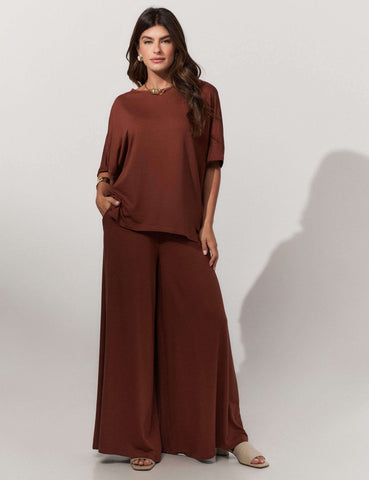 Conjunto Vicenza Lisa Marrom Tamara