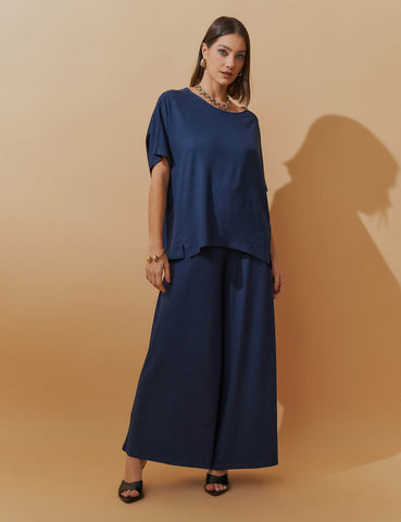 Conjunto Vicenza Lisa Azul Marinho