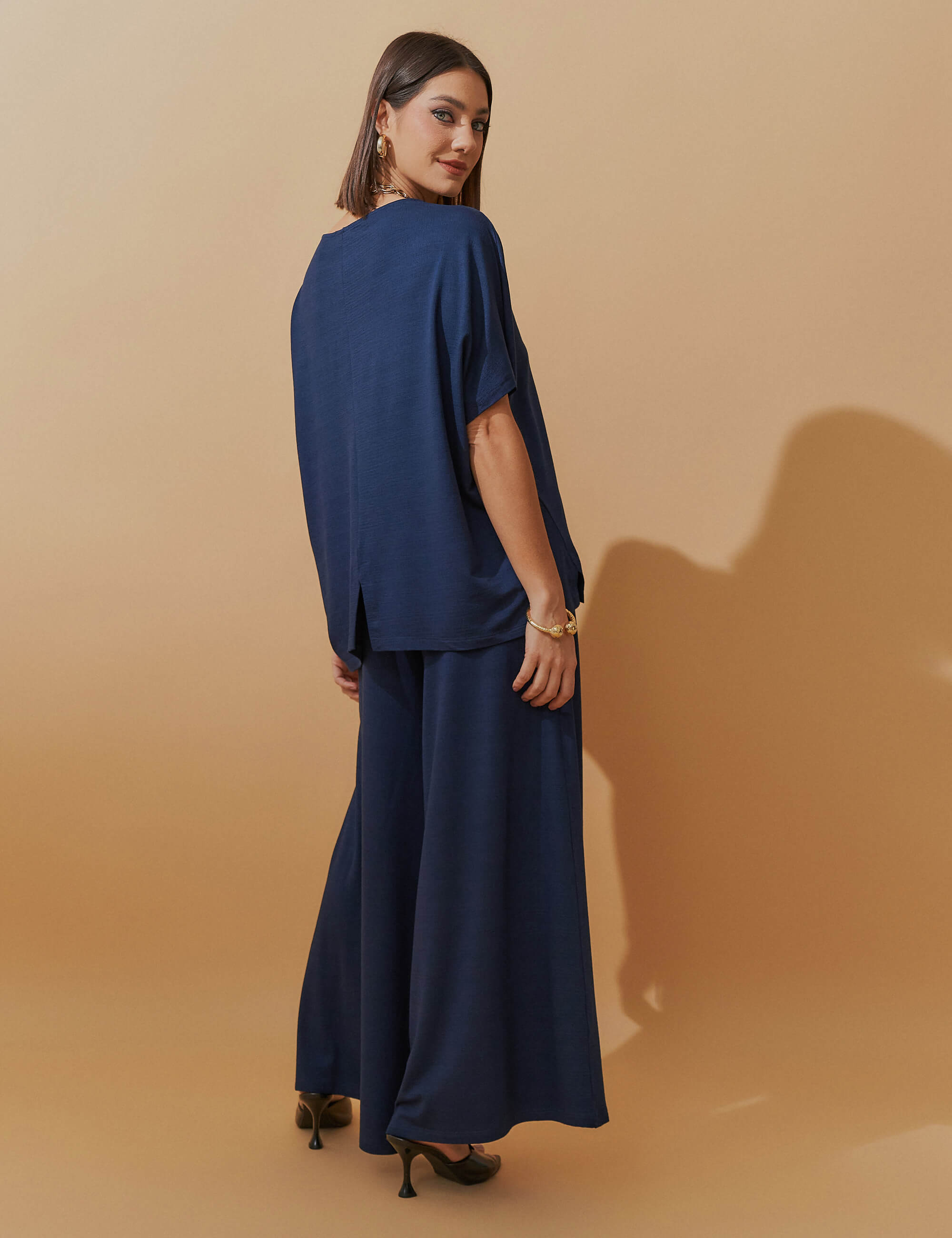 Conjunto Vicenza Lisa Azul Marinho