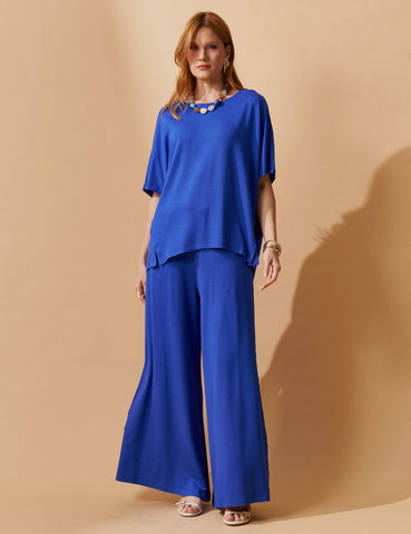 Conjunto Vicenza Lisa Azul Delfino