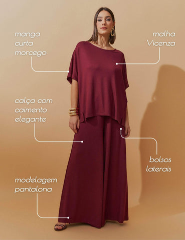 Conjunto Vicenza Lisa Bordo
