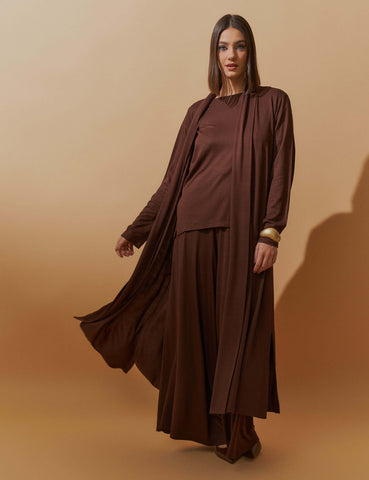 Cardigan Vicenza Maite Marrom Natureza