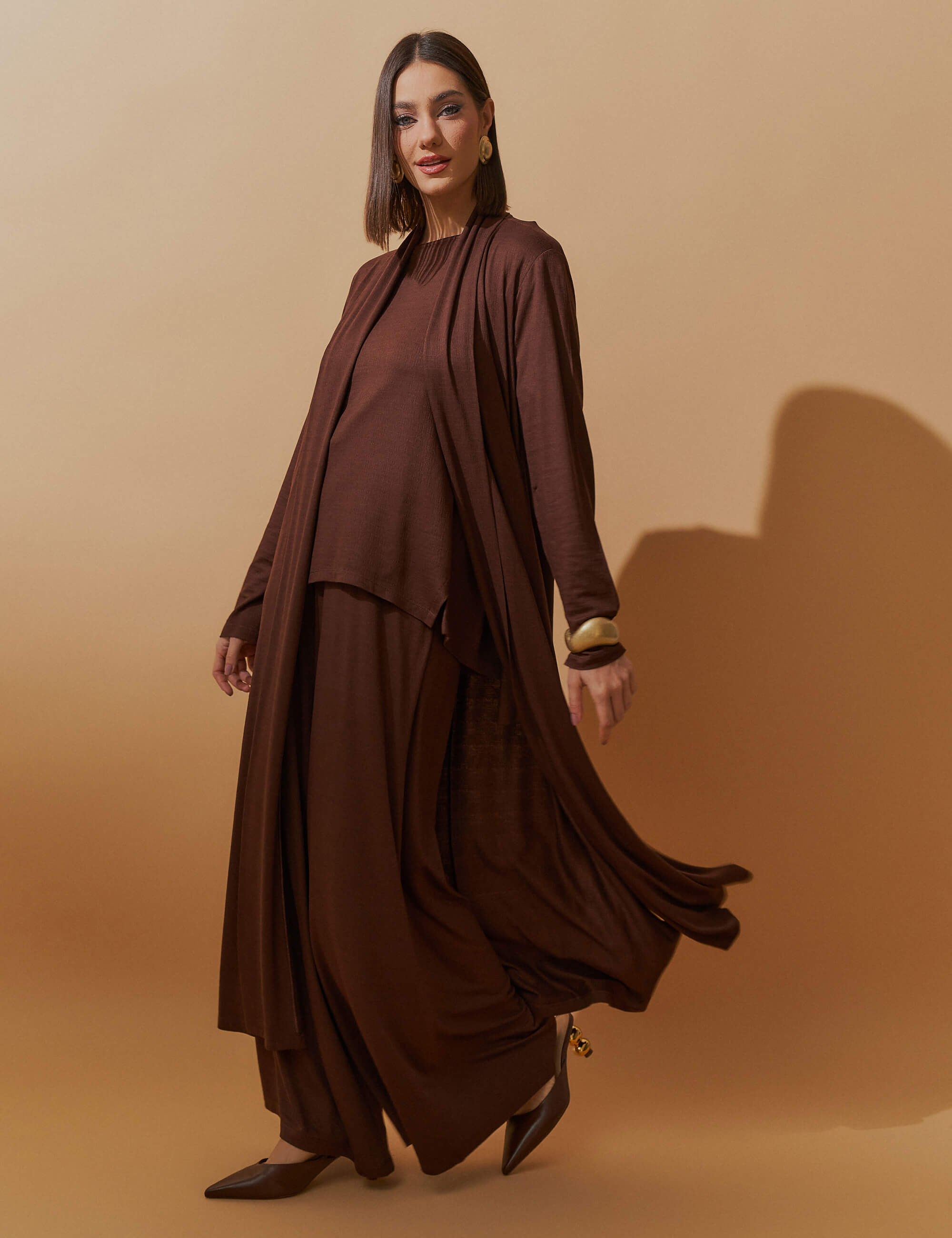 Cardigan Vicenza Maite Marrom Natureza