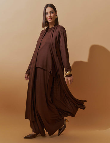 Cardigan Vicenza Maite Marrom Natureza