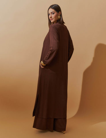 Cardigan Vicenza Maite Marrom Natureza