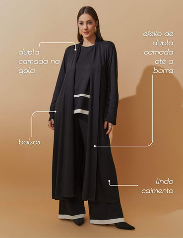 Cardigan Vicenza Maite Preto
