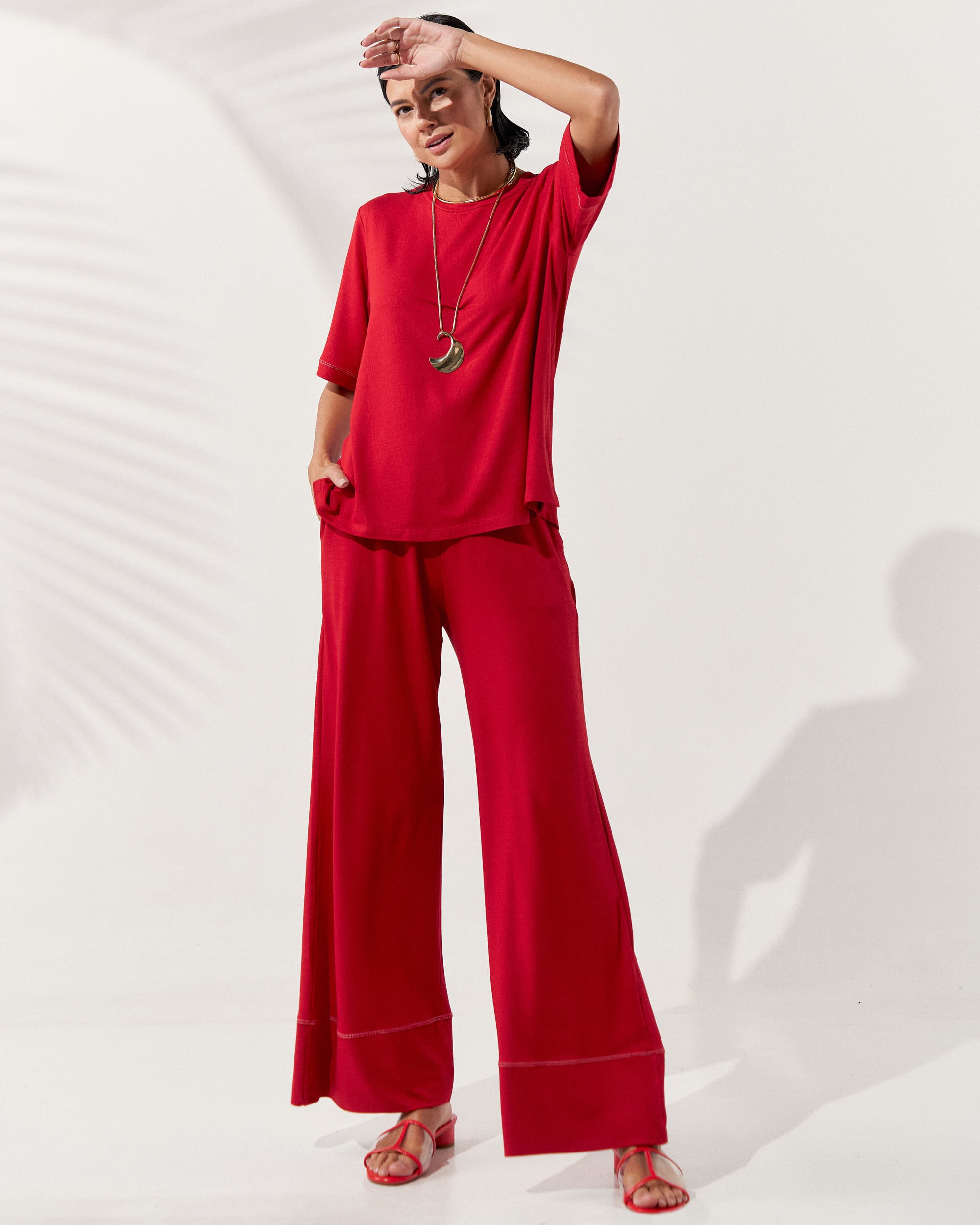 Conjunto Vicenza Nicole Vermelho