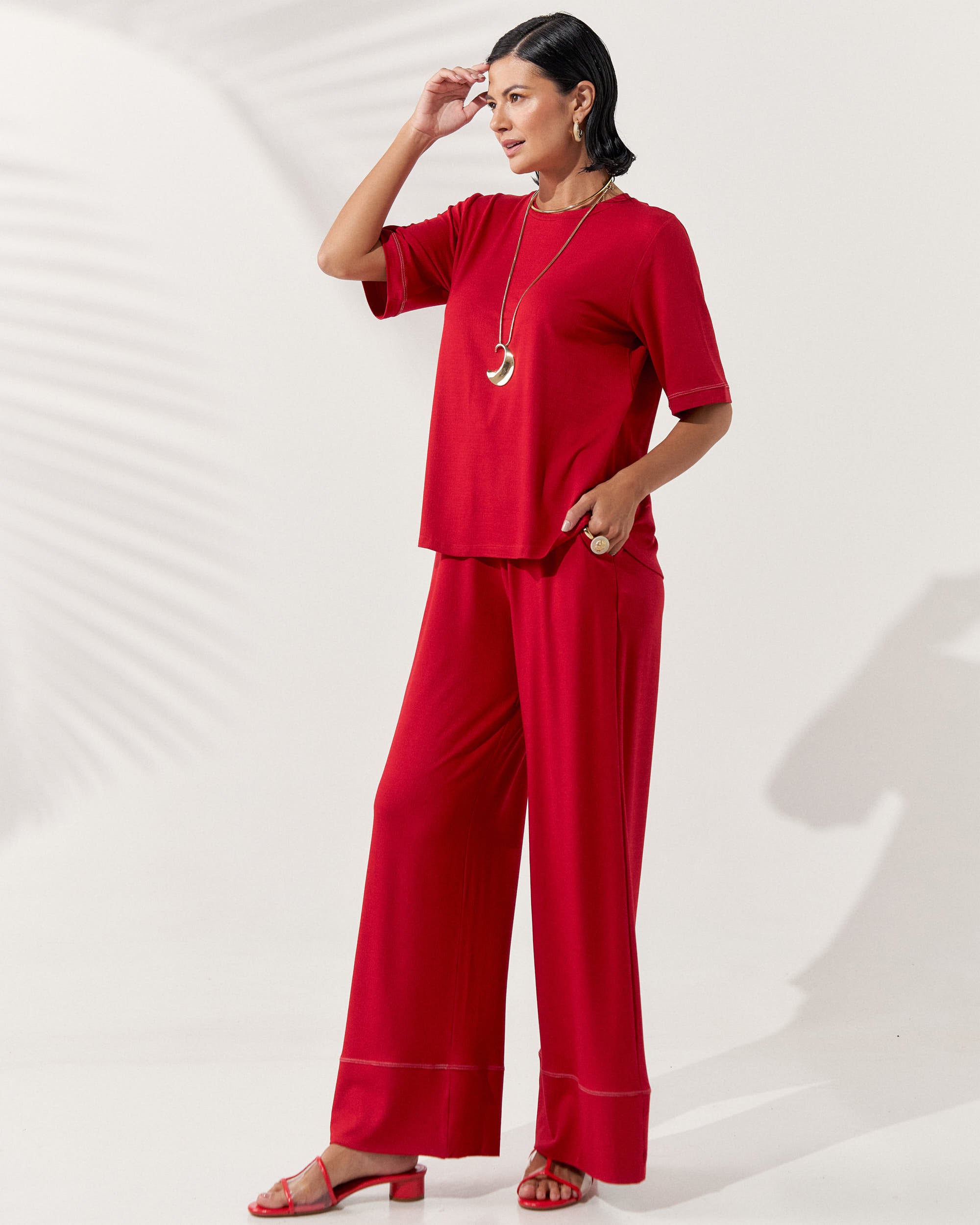 Conjunto Vicenza Nicole Vermelho
