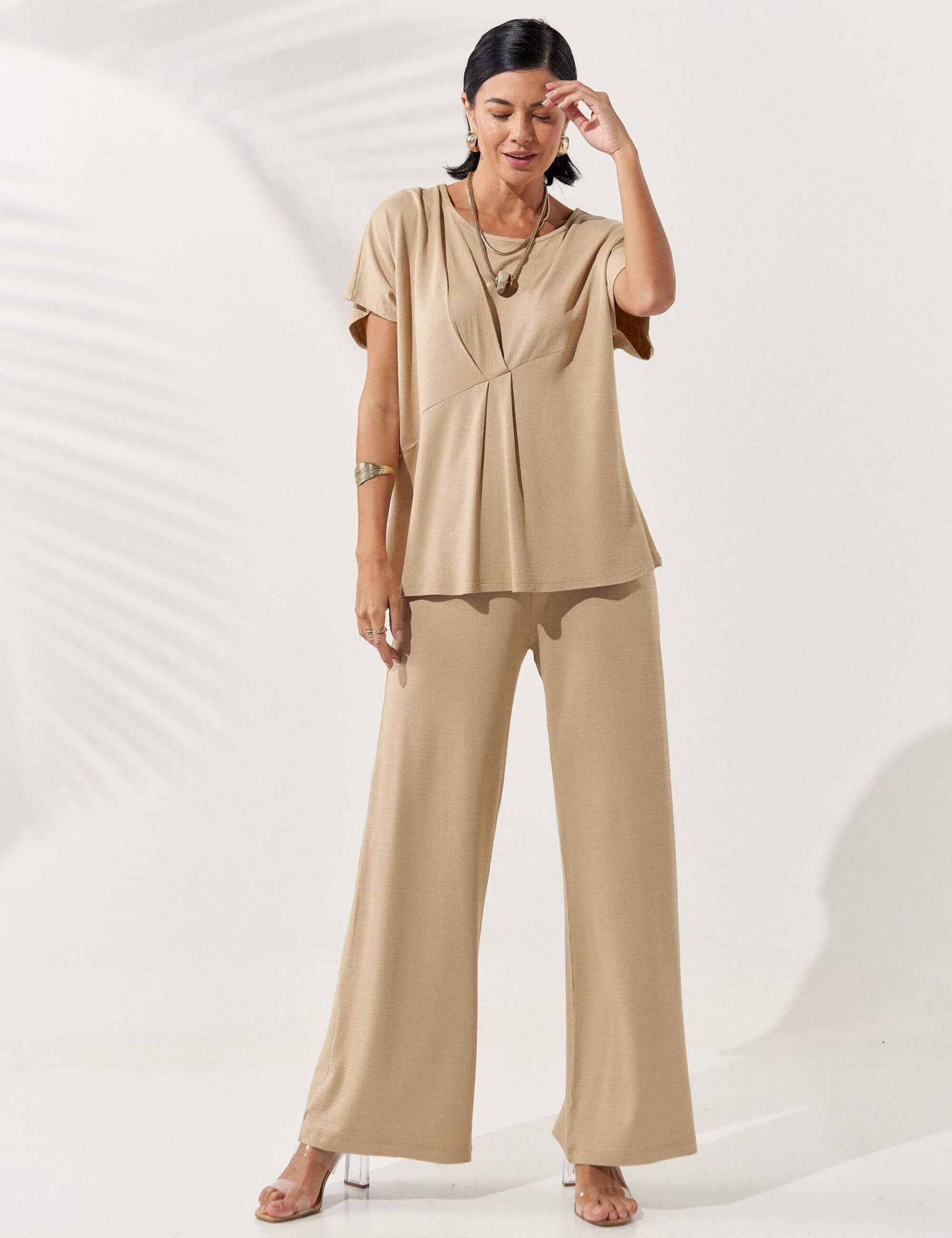 Conjunto Vicenza Nara Bege MPB