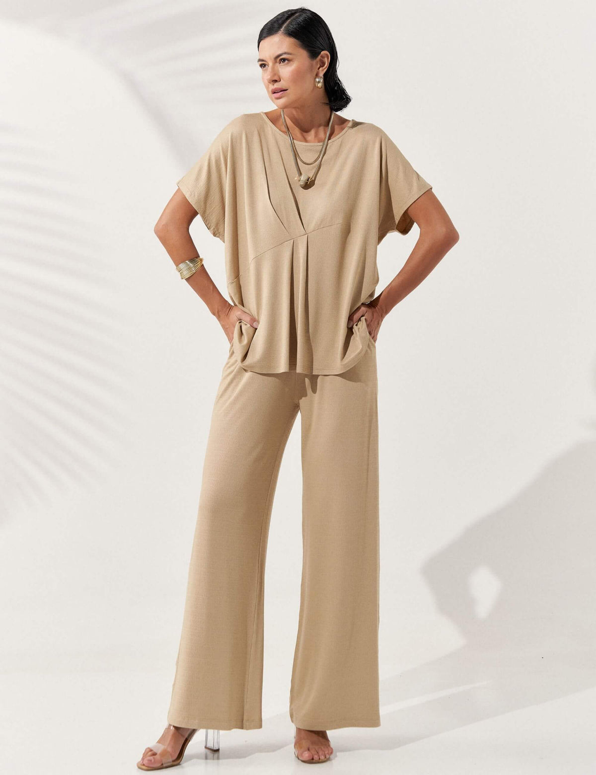 Conjunto Vicenza Nara Bege MPB