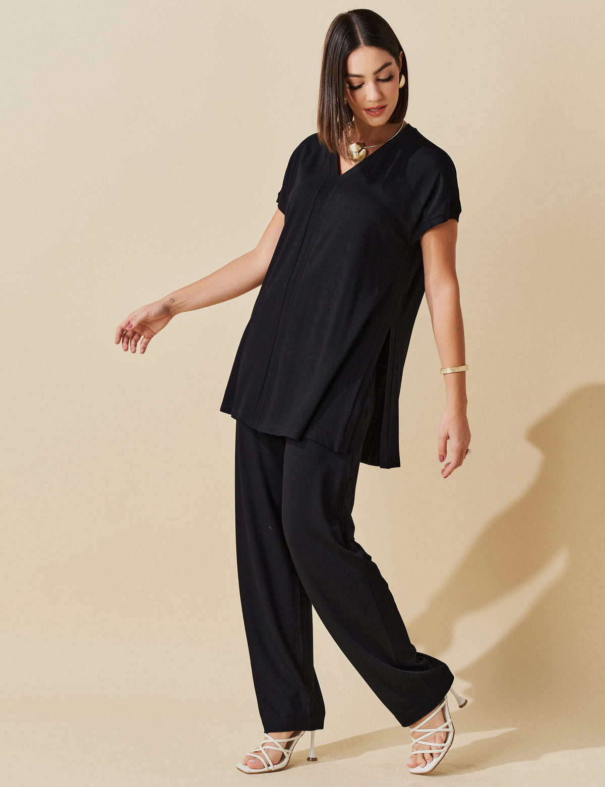 Conjunto Vicenza Neva Preto