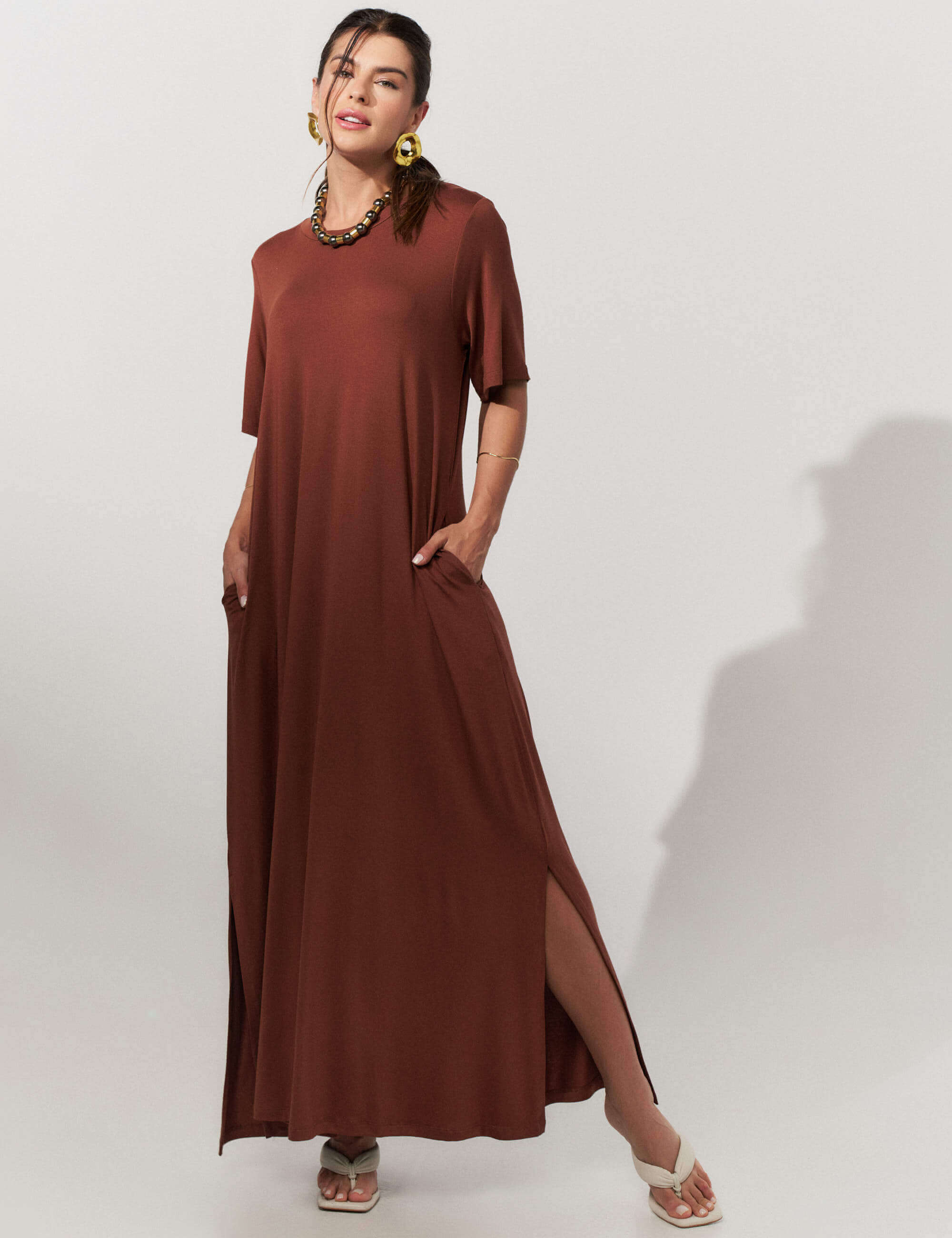 Vestido Noelle Marrom Tamara