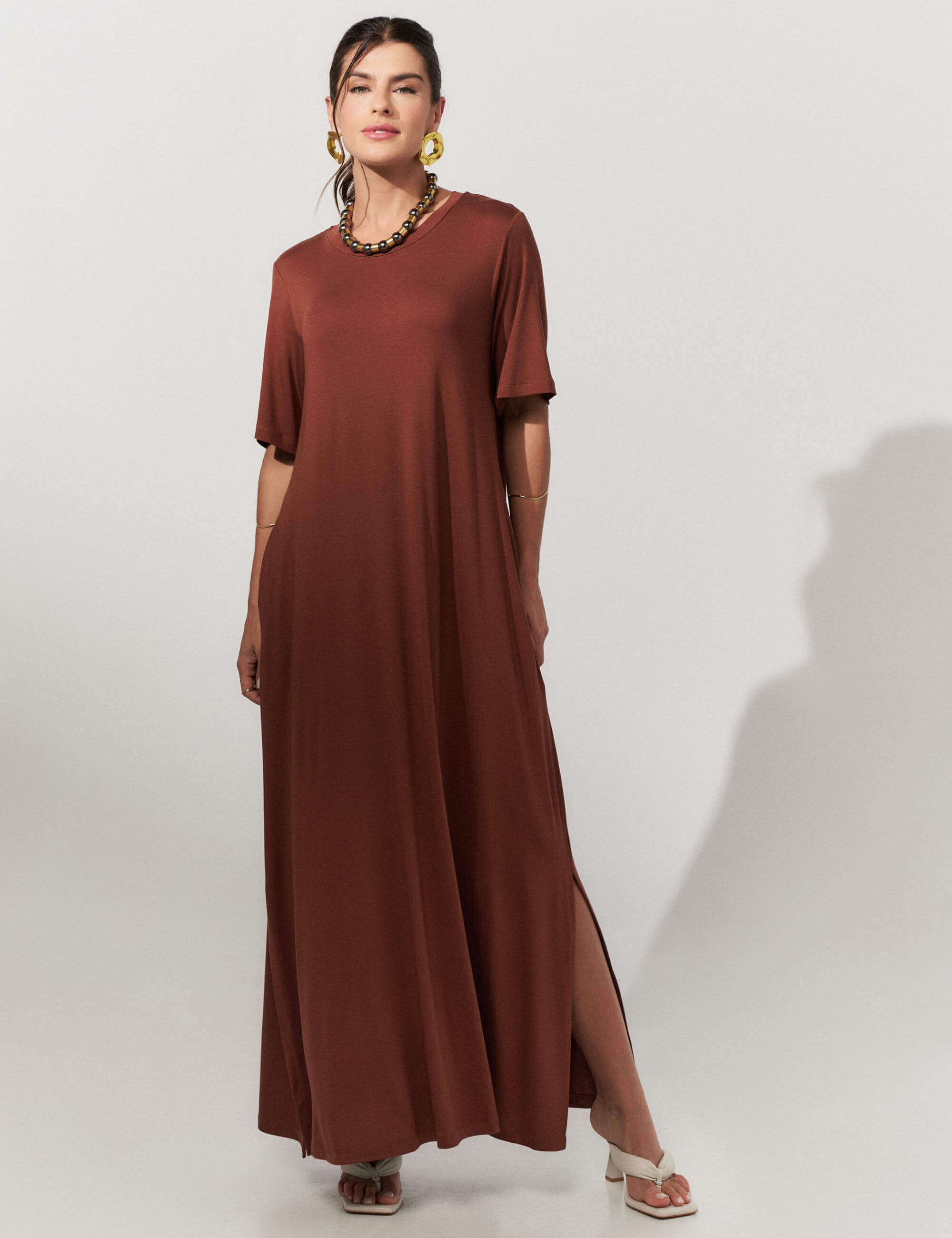 Vestido Noelle Marrom Tamara