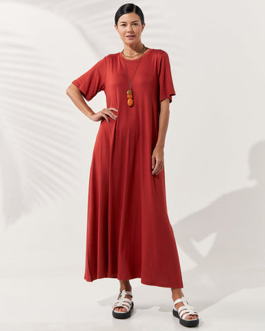 Vestido Noelle Marrom Galápagos