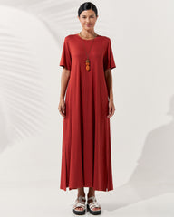 Vestido Noelle Marrom Galápagos